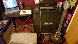 My music things. Im super happy with my set up now :)
