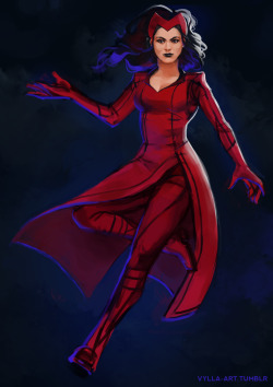 ilsa-faustus:  Wanda Maximoff aka ‘Scarlet Witch’ from Uncanny Avengers by: The Spectacular Vylla 