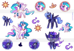 dusty-munji:  Princess sticker :) 4 of my favorite characters. does Cadance is right? or Cadence? Kadence? Kadance? Kaydan.. anyway.. Cadance is the top of the tag list. I think Cadance is right. 