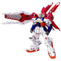 the-three-seconds-warning:  OZX-GU01LOB Gundam L.O. Booster  The OZX-GU01LOB Gundam L.O. Booster is the upgrade of the OZX-GU01A Gundam Geminass 01 appeared in the novel New Mobile Report Gundam Wing Dual Story: G-Unit. It was piloted by MO-V’s Odin