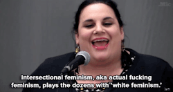 violetsburnbook7:  kashmirgirl1976:  micdotcom:  Watch: Poet Rachel Wiley continues “And ain’t that just like white feminism, always …”  She did that.   Keep reading 