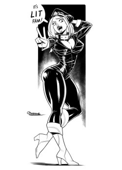 groove1121:another Camie Utsushimi commission! I gotta admit, she’s startin to grow on me :3edit: on a separate note, is there a reason why this picture looks so blurry? its not even low res &gt;:(edit edit: made the pic wider :P