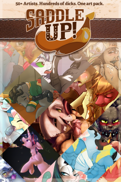 braeburned:  **     ANNOUNCING     ***         SADDLE UP! A few months ago, I started getting together a big group of artists, hoping to put together just a massive pony portfolio. The result, coming this July, is Saddle Up!  Unlike most other