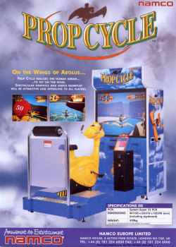 vgprintads:  ‘Prop Cycle’ [ARC] [EU] [FLYER] [1996]  via The Arcade Flyer Archive  I loved this one.