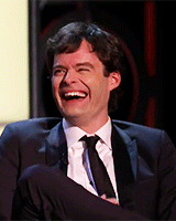 stupidfuckingquestions:  Bill Hader laughing during The Comedy Central Roast of James Franco 