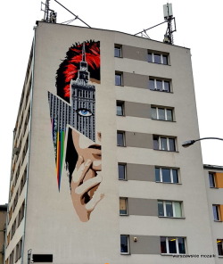 warszawskiemozaiki: Warszawa, mural Davida Bowie