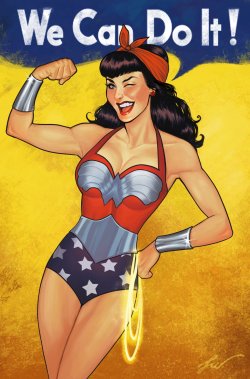 comicbookwomen:                   Wonder woman pinup style by lucasgomes
