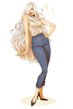 hansmannette:  i liked jeanne’s look from the ask so much, i had to draw her 