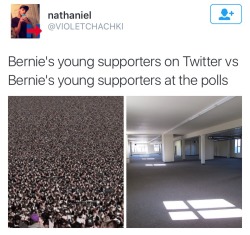 Thanks guys :) I can’t wait for the end of the world because Bernie supporters didn’t vote :) thanks :)