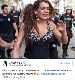 pettyblackboy:  micdotcom:  Trans rights activist Hande Kader was raped and burned to death in TurkeyIn Turkey, the LGBTQ community is mourning the loss of transgender rights activist and sex worker Hande Kader. Kader’s body was found raped and brutally