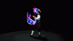 royce-the-arctic-fox:sixpenceee:A LED pixel staff. This unique and special product is the latest one on field of Pixel graphic Staffs. (Video)Its almost like a Japanese video game weapon!Oh wow those are cool~! :O