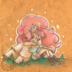 aeritus:  Another thing for the #Pearlrosebomb!Geez I really wished I had more time for that, done during lunchtime at work with some paper founded at work so,,, not good stuff to work with…Anyway, hope you enjoy :)Aeirtus 