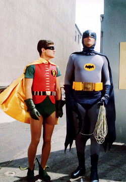 vintagegal:  Burt Ward and Adam West as Batman and Robin, 1960s