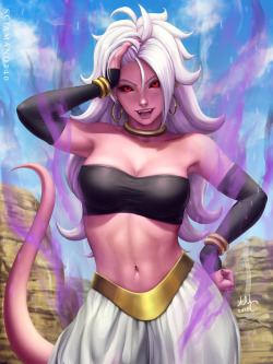 mircosciamart:   Majin Android 21 - DB FighterZ (2v)    Majin Android 21 from Dragon Ball FighterZ. I really like how it ended up looking!   