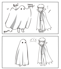 inverted-typo:  I can’t stop drawing. It’s a problem. Also Jean gets worried and a bit scared if he loses his best ghost buddy.