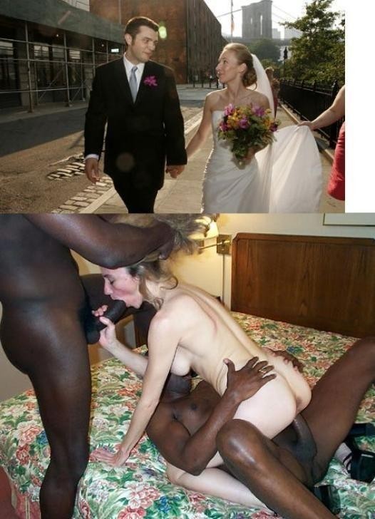 Interracial married couple having sex