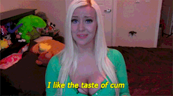 secret-sin-things:  julieallison1:  helplesstosubmittoher:  Uhuh    Me too   I love the taste of cum and I love sucking dick