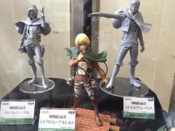  Another look at Sentinel&rsquo;s upcoming BRAVE-ACT figures - Hanji, Armin (Painted), and Erwin! (Source)  Armin will be released in January, but no news on the other two yet!