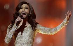 lgbtgivesmehope:  Austrian drag Queen superstar Conchita Wurst steals Eurovision 2014. For the first time since 1966, Austria has won the Eurovision song contest with ‘The Queen of Austria’ - Conchita Wurst. The singer won with a very impressive 290