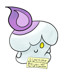 nikaturtle:  &ldquo;I like to sleep on Momma’s head &amp; drip wax in her hair while she sleeps.&rdquo; I jumped on the band wagon! Sorry for my handwriting, it hasn’t changed since 4th grade. Talking with chattersthebutt about ideas for Pokemon shaming,