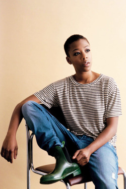 fyeahblackactresses:  &ldquo;I love playing someone who has so much integrity, who has so much joy and so much life—even though her life is now in prison. She’s locked up, but she’s able to build up joy anyway.&rdquo; - samira wiley for brooklyn