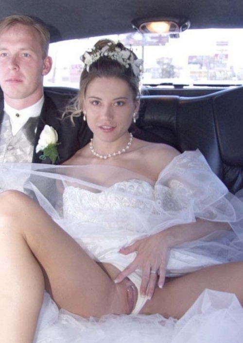 Bride wedding dress oops mature naked