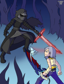 Kylo Ren VS Riku. I’d honestly love to see this as a boss fight in KH 3.