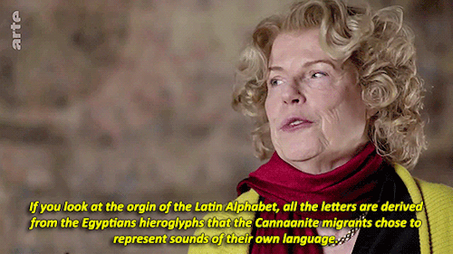 neue-muslim-lekture:marthajefferson:the origin of the letter 🇦(from the documentary The Odyssey of the Writing, 2020)   Documentary is called “The Secret History of Writing” done by BBC 