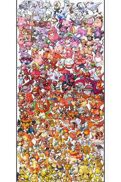 gogoatt:  Pokemon Sprite Spectrum | All 649 PokemonMade by me, Will (gogoatt.tumblr.com) 