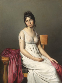 thisblueboy:  Jacques-Louis David (Paris 1748-1825 Brussels), Portrait of a Young Woman in White, ca.1798, National Gallery of Art, Washington D.C. 