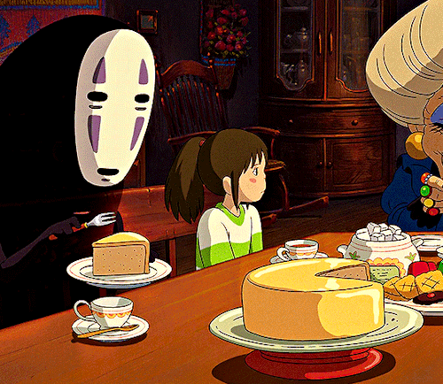 nyssalance: STUDIO GHIBLI + FOOD Spirited Away (2001)When Marnie Was There (2014)Howl’s Moving Castle (2004)Ponyo (2008)Kiki’s Delivery Service (1989)From Up on Poppy Hill (2011) [ part 1 ] [ part 2 ] [ part 3 ] 