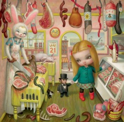 decapitated-unicorn: The Butcher Bunny by Mark Ryden