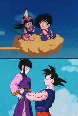 thisiselliz:  pharaohnorman: Promised Love they never kissed or went on a date goku rawed her and died twice and had a green man raise his son  