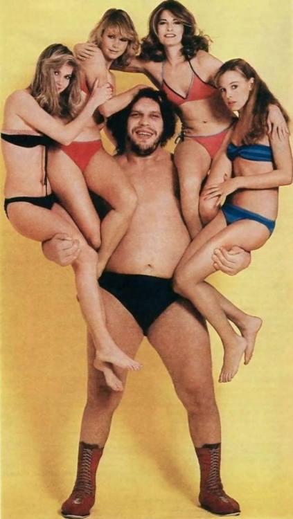 blondebrainpower:  Andre the Giant and friends