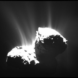 Jets from Comet Churyumov-Gerasimenko #nasa #apod #esa #rosetta #comet #space #astronomy #science