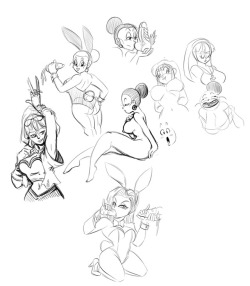 funsexydragonball:  Had a short drawpile session with Yoto!