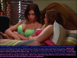 celebrityfemdom:  Lesbian couple Aly Michalka and Amber Tamblyn discussing male slavery.