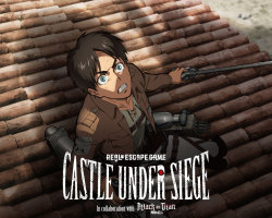 Real Escape Game’s “Castle Under Siege” collaboration with Shingeki no Kyojin/Attack on Titan (Originally set up in Japan)  is coming to Los Angeles!Supported by SCRAP and Funimation, the puzzle-solving event will open on January 27th, 2017 and