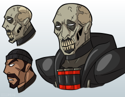 I have been noticing a weird trend in art depicting what people tend to think Reaper’s face looks like, which is essentially just a few extra scars, evil eyes, and an attractive face. From what I can tell, Reaper’s cells are constantly dying and revitaliz