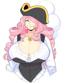 hoondin-t1no:  theycallhimcake:  Fluffy pirate lady, cuz I saw an outfit I liked.  Nicccceee 