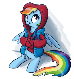 king-kakapo:   I want ponies in hoodies. The world needs them.  /mlp/ draw thread request. June 26, 2013. I was the third in a group of six drawfags to take up the request. Versions for Rarity, Applejack, Twilight and Fluttershy have also been made. 