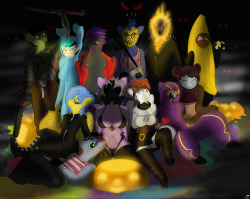 stable86:  Alright dudes, my new CPU is here, so I’m gonna post the Halloween special early and way the fuck out of your fancy US/foreign timezone “prime” times in case of mistakes being made.Comes with an SFW version. Featured from left to right