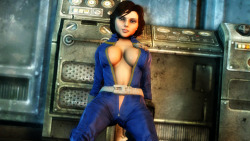 lordaardvarksfm:  I hope you all haven’t forgotten about Vault Liz, because she sure hasn’t forgotten about all of you! 2160p Finally got the new Elizabeth’s new Vault-Suit to a point where it’s not a disgrace to show in public. Now that I’ve
