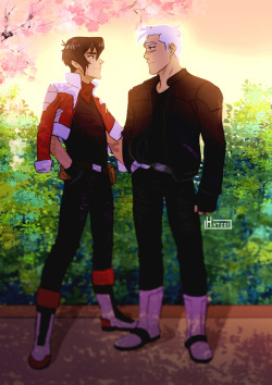 hyteriart:Shiro and Keith concept outfit for the “Light up the sky“ AU (Previous comic). Expect some more pages and scenes with them both in this ^^
