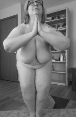 thewelldocumentedslut:  More naked yoga…
