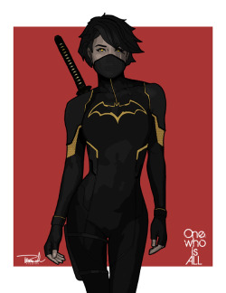 branch56:  Black Bat aka Cassandra Cain. Picked up a commission with Cass in it and it got the wheels turning. Pieced this from previous redesigns I’ve done in the past, streamlined her down to the basics and it turned into this. I’m not a believer