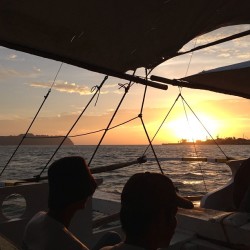 ebadrina:  Suneset from a “roro” boat. #philippines
