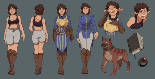 the-upper-shelf:character ref sheet of Kallie for @your-shield-of-love , thank you again for commissioning me :D
