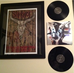 My Slipknot OKC framed poster and iowa record set