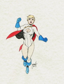 kalelsonofkrypton:Power Girl by Tom Grummett.